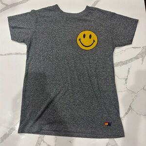 Aviator Nation Gray and Yellow Short Sleeve Tee